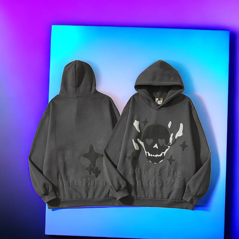 Retro skull hoodie